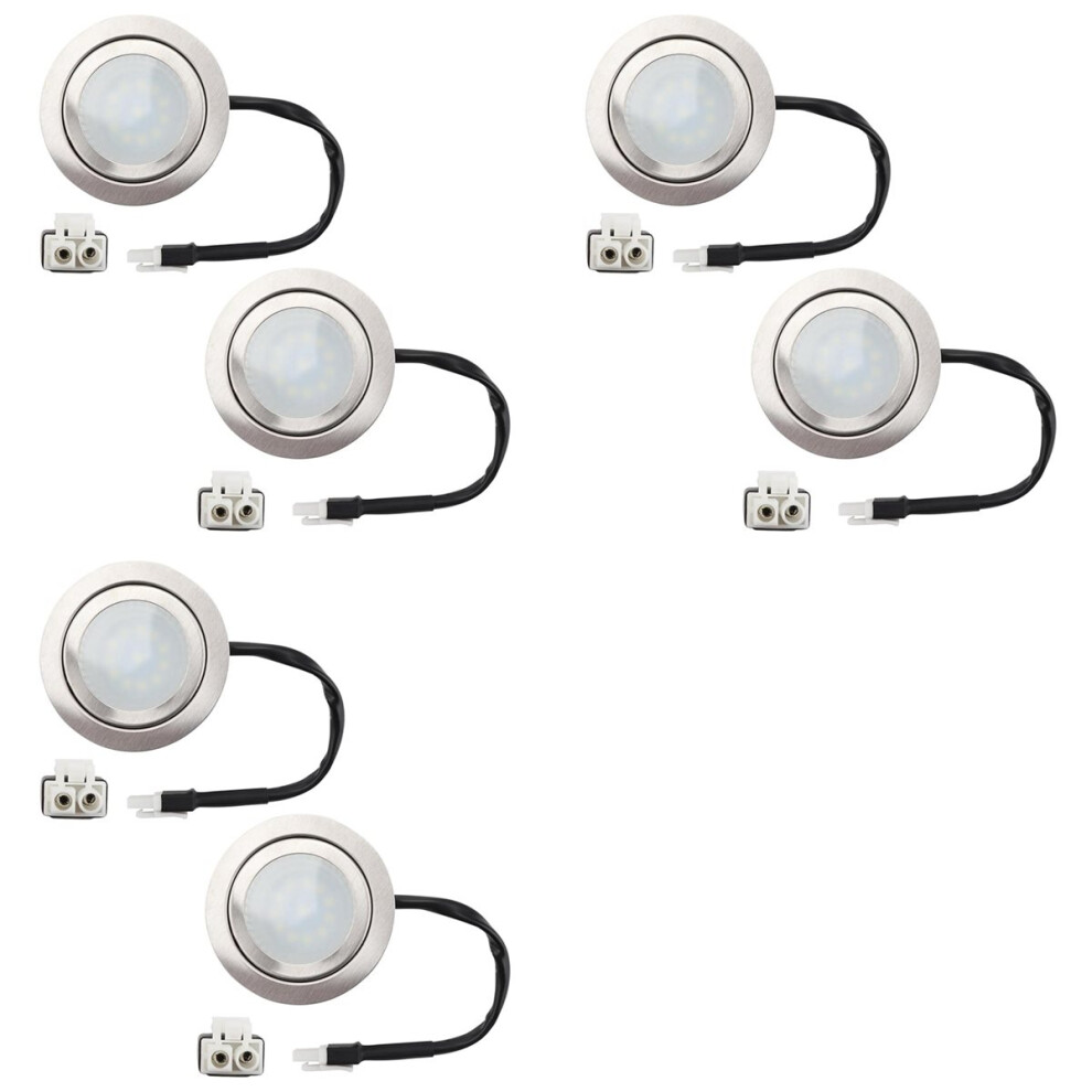 12V Dc 1.5W Range Hood Lights With El Socket Male, 6Pack Hole Closet S 4851296919875