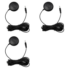 Conjunto de 3 microfones de calibração com plugue de 3,5 mm para laptop e outros dispositivos.