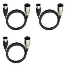 Cavo audio 3X DIN 5 pin a XLR 3 per strumenti musicali o cavi