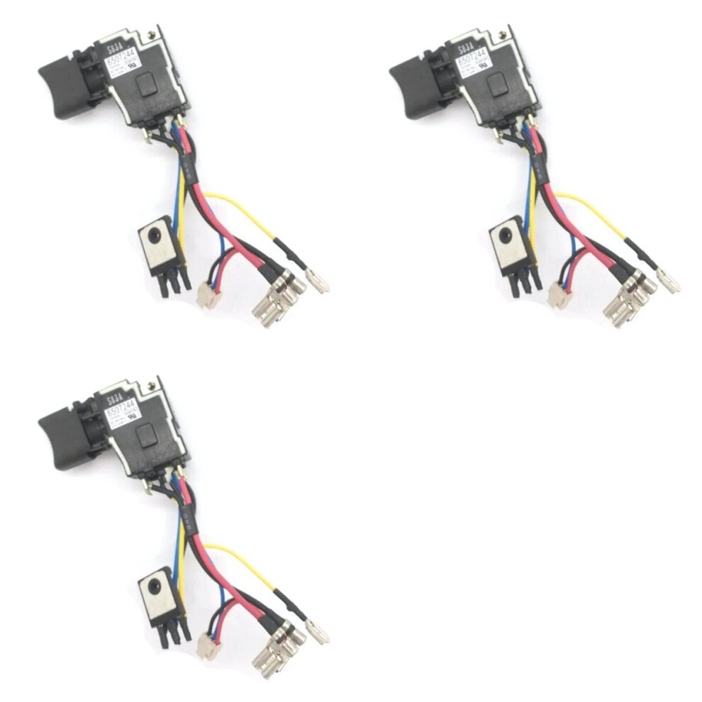 3X Switch For 6507244 Dhp458 Dhp448 Ddf458 Ddf448 Bhp458 Bhp448 Bdf458 4851296918175