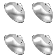 4X Stainless Steel Steak Cover Thicken Western Restaurant Food Hand Ha