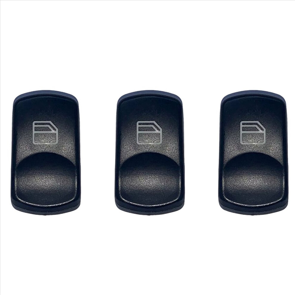 3X For Sprinter W906 Window Switch Button Cover Front Left (Passenger) Black 4851296925425