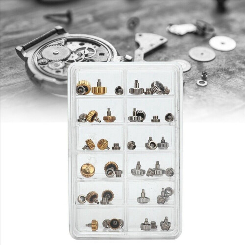 240PCS Watch Crowns Waterproof Replacement Assorted Repair Tools with