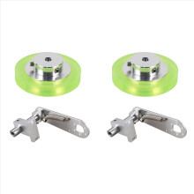 2er-Set 200 mm Aluminium-Polyurethan-Industrie-Encoder-Räder Messrad