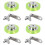 4pcs 200mm Aluminum Polyurethane Industrial Encoder Wheel Measuring wi 1