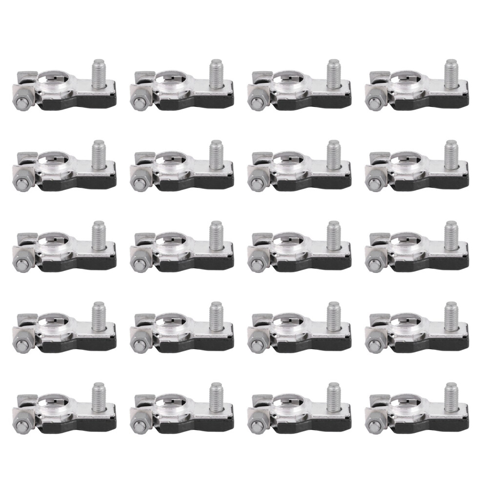 20X Positive Battery Terminal Assembly Set For 90982-05035 Silver/Black 4851296930870