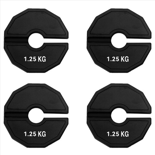 4X Gym Micro-Plates Haltergewichtschijf Rubberen schijven