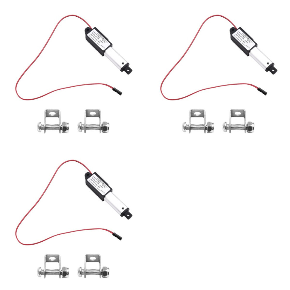 3X Micro-Type Linear Actuator,1In Stroke,60N/13.5Lb,Speed 15Mm/S Mini 4851296928891