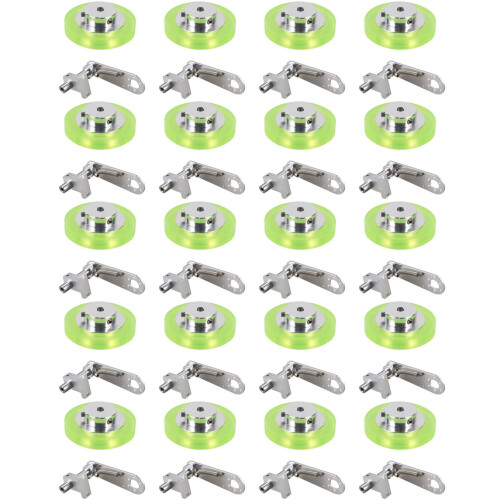 20 Set 200mm Aluminum Polyurethane Industrial Encoder Wheel Measuring
