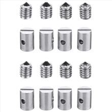 16 pezzi di nippli per cavi in metallo senza saldatura da 5 mm con vite per acceleratore per motore