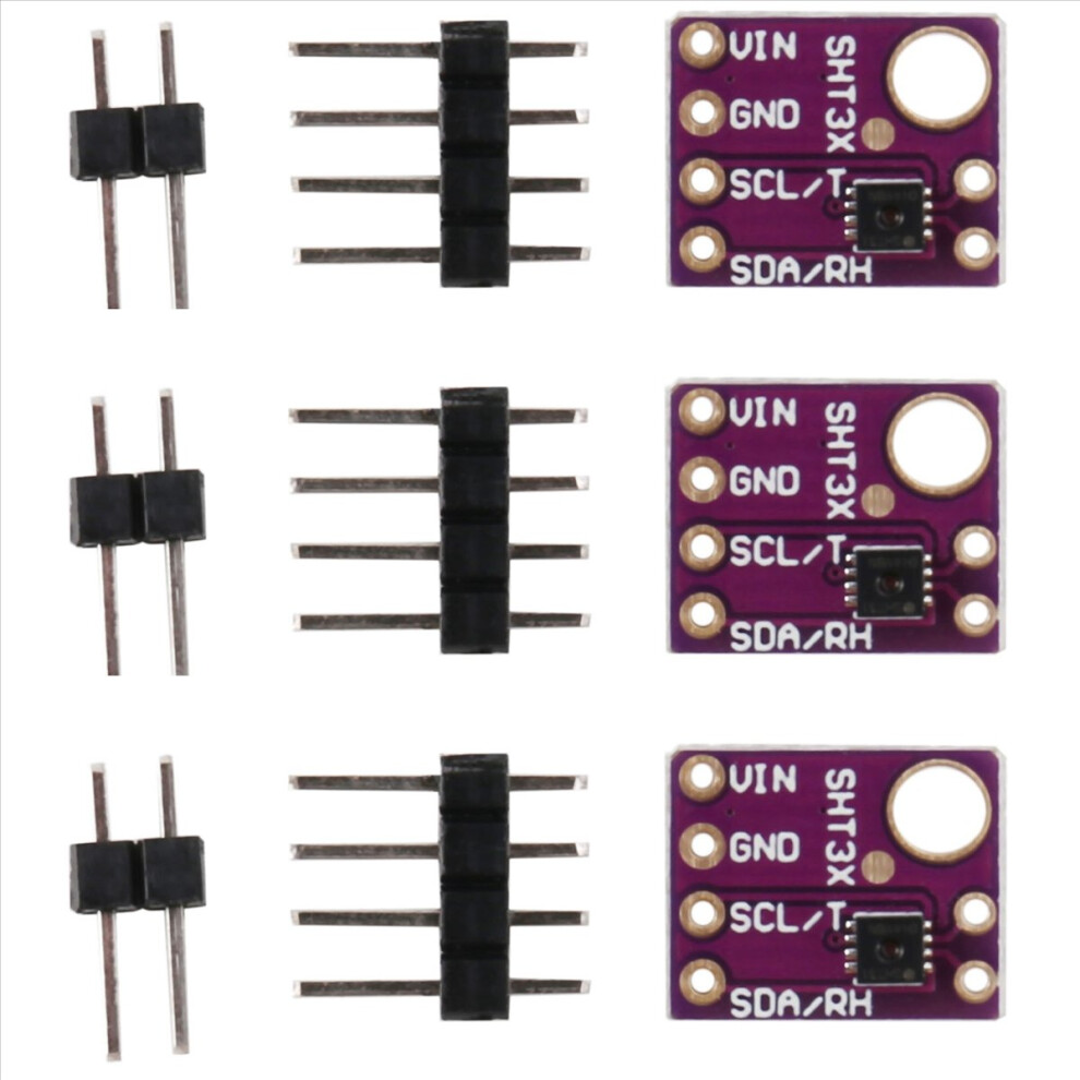 3X Sht31 Sht31-D Temperature & Humidity Sensor Breakout Board Weather 4851296934427