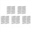 50 Pack Oval Tart Ring,Perforated Baking Ring,Pastry Ring,Stainless St 1