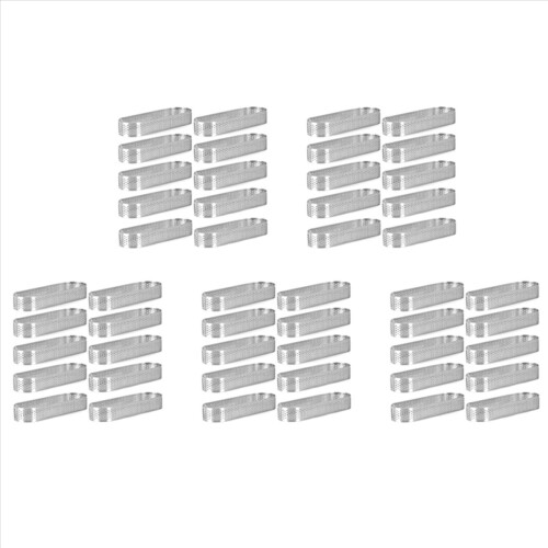 50 Pack Oval Tart Ring,Perforated Baking Ring,Pastry Ring,Stainless St