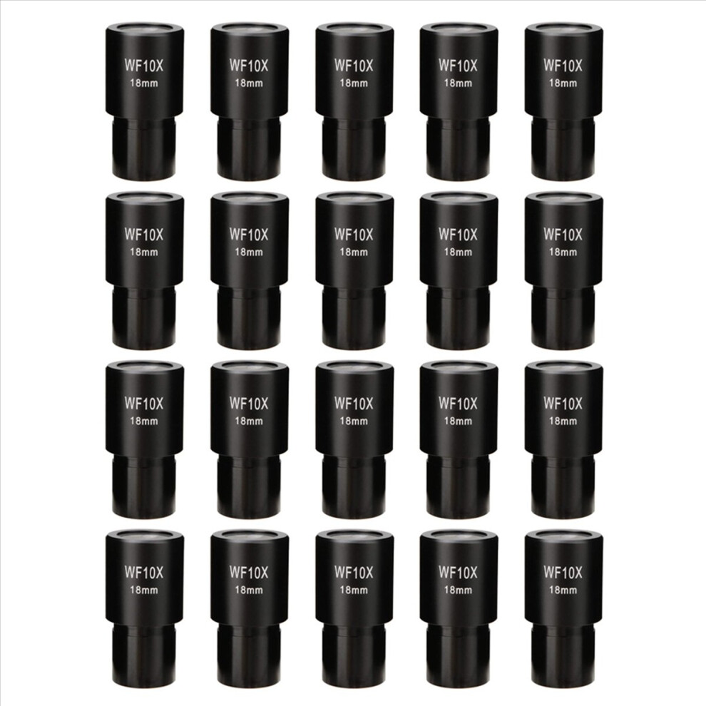 20Pcs 10X Microscope Eyepiece Wide Angle Optical Lenses Adapter Field 4852426864997