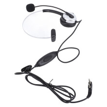 K Head Compatible 2 Way Radio Earphone Single Sided Microphone Push To Talk