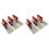 Tile Tools Stainless Steel Square Notched Trowel 6 PCs ( Size: 5/32inc 1