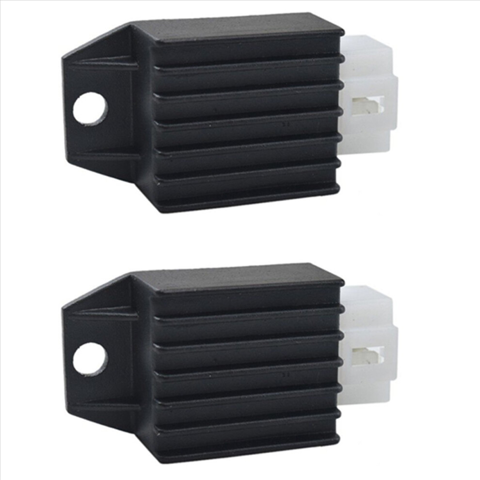 2X 12V 4 Pin Rectifier Regulator For 50Cc 90Cc 110Cc 125Cc Pit Quad Di Black 4852426875337