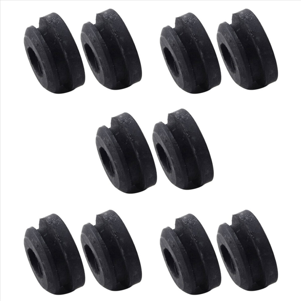 10Pcs Radiator Assembly Upper Insulator Mounts Bushing Rubber Fi Black 4852426875559