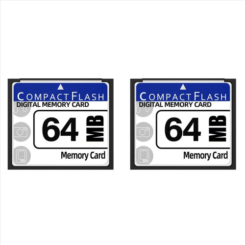 2X 64MB Compact Flash Memory Card για Κάμερα, Διαφημιστική Μηχανή, Ind.