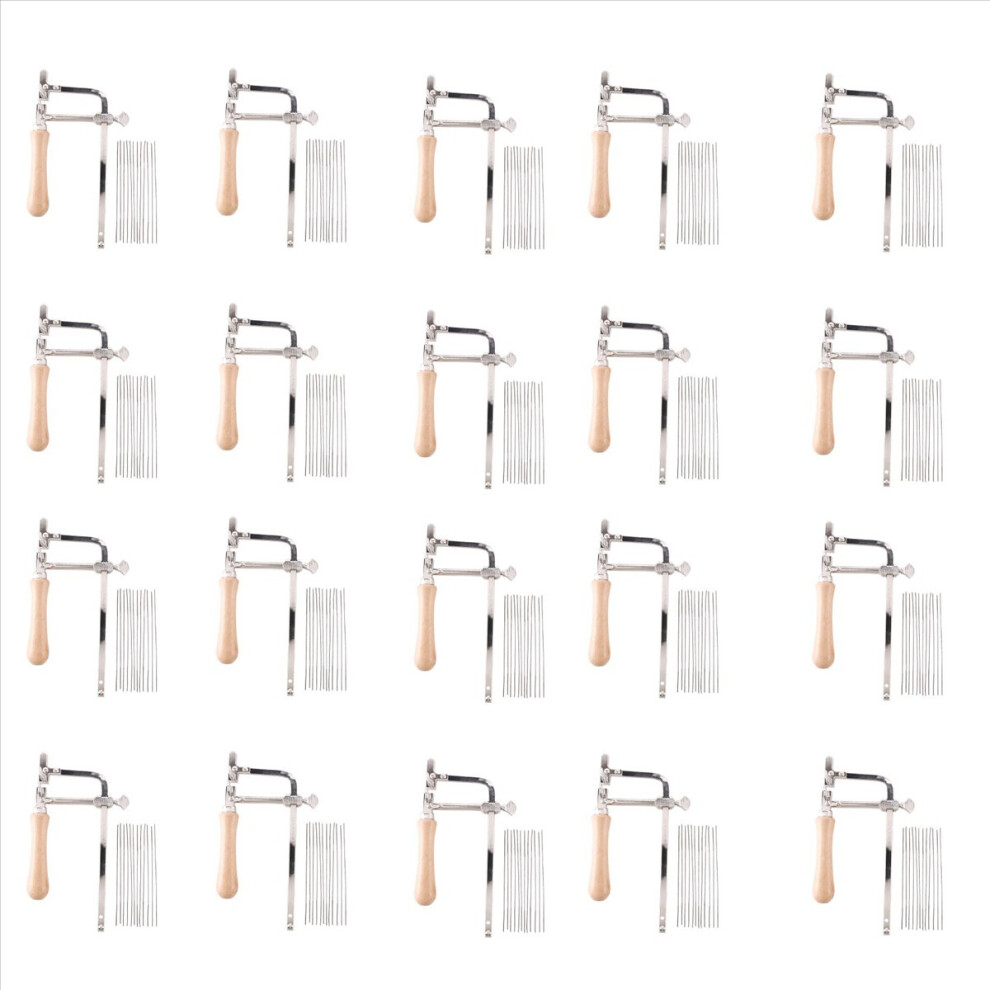 20X Professional Adjustable Saw Bow Wooden Handle Of Jewelry Frame Han 4852426874651