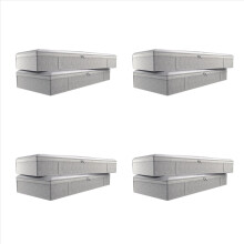 4x Opvouwbare Grote Opbergdozen voor Onder het Bed, Dik en Ademend Materiaal