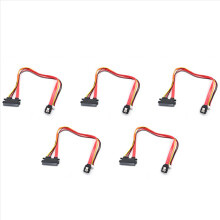 5X Hard Drive Data Power Supply Integrated Cable Small 4Pin Female& 3.