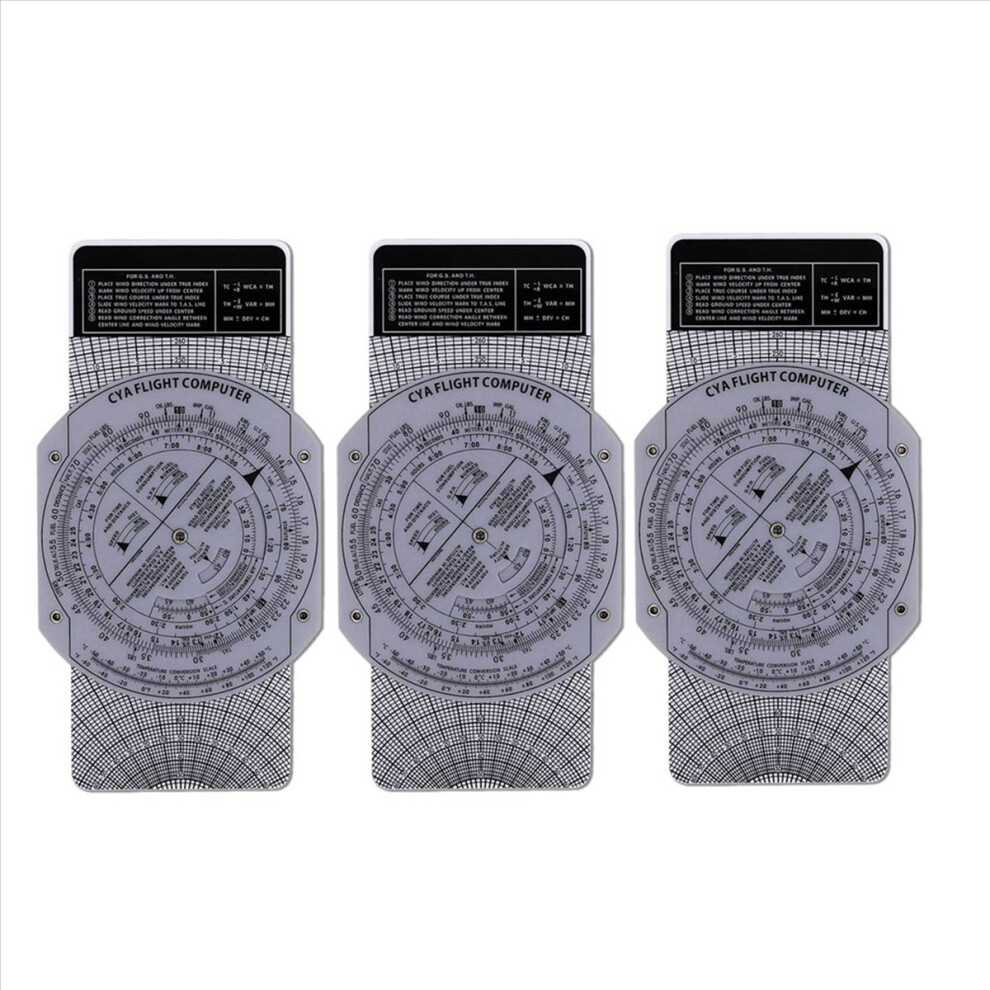 3X E6b Flight Computer Aviation Plotter Circular Slide Rule Used In Tr 4852426872176