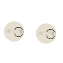 2 pezzi Tappo di scarico per lavabo in gomma bianca da 1 1/4 pollici per vasca da bagno Tubo di scarico dell'acqua