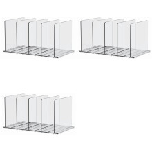 3X Purse Organizer for Closet, Shelf Dividers Closet Organization Adju