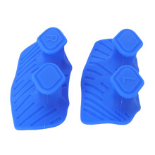 Blaues Silikon-Anti-Rutsch-Workout-Griff für Fitnessstudio & Kreuzheben, 1 Paar
