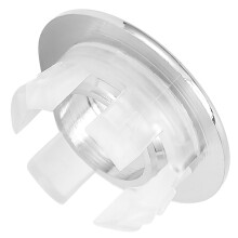 Silver Sink Overflow Cover Bathroom Kitchen Wash Basin Decoration Spare Hole