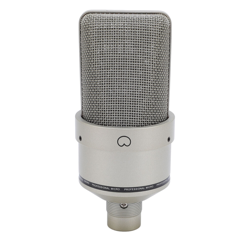 Studio Condenser Microphone 26Mm Diaphragm With Shock Mount & Xlr Cable - Gold 8781391819304