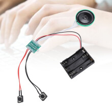 Voice Greeting Card Module 60s Loop Playback, 10cm Cable, DIY Sound Recorder
