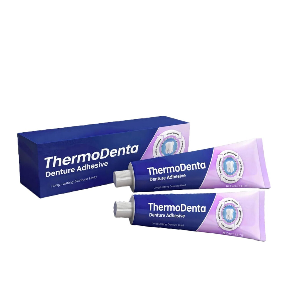 Gogerstar 2Pcs Denture Adhesive,Comfort Seal Pro Denture Adhesive,Thermoplastic Denture Adhesive For Men Women