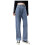 Mørkeblå højtaljede lige jeans til kvinder 1