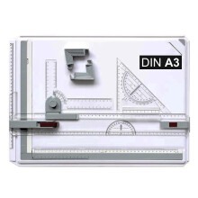 A3 Drawing Board 51x37cm Adjustable Drafting Table Parallel Motion Sliding Ruler