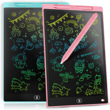 2 PCS 8.5in LCD Writing Tablet Colorful Drawing Board Educational Gift Red Blue