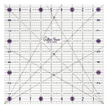 4-PCS The Quilted Bear 9.5in Non-Slip Acrylic Quilting Ruler 30 45 60 Degree Angles