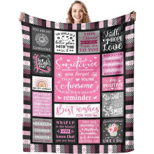 Couverture chrétienne douce et chaude pour femme, décoration de foi