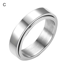 Stück Unisex Angst-Spinner-Ringe, drehbarer äußerer Fingerring, Punky Cool, Stressabbauende Drehringe