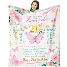 Couverture pour le 18e anniversaire d'une fille, 152 x 127 cm