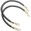 2PCS 20" Braided PU Leather Purse Straps, Replacement Handles Black 1
