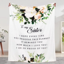 Couverture Soft Sister 152 x 127 cm blanche