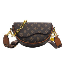 Premium Textured Saddle Bag – Printed Women's Casual Shoulder &amp; Crossbody Bag