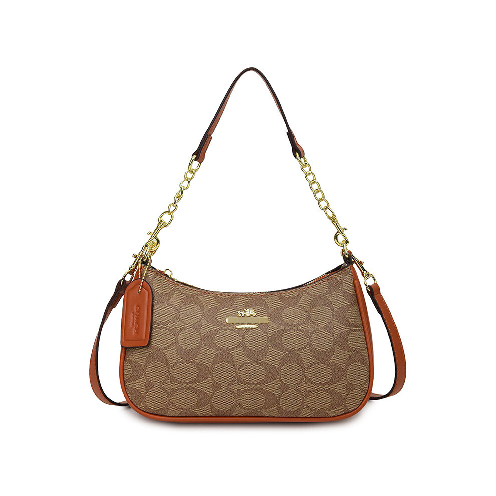 Classic Monogram Underarm Bag – Versatile Chain Shoulder & Crossbody Handbag