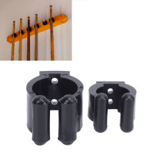 Pool Cue Clamp Holder 17mm & 24mm Wall Mount Plastic Billiard Snooker
