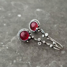 Women Fashion 925 Silver Earrings Ear Hook Wedding Drop Dangle Jewelry A Pair-#7