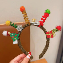 Diademas de terciopelo para mujer, pinzas para el cabello para las fiestas de invierno.