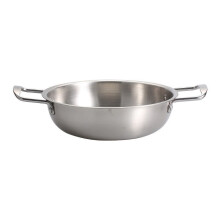 Rostfritt stål snabbnudelgryta, 23 cm koreansk ramengryta med handtag – diskmaskinssäker, kompatibel med hemma- och utomhusbruk