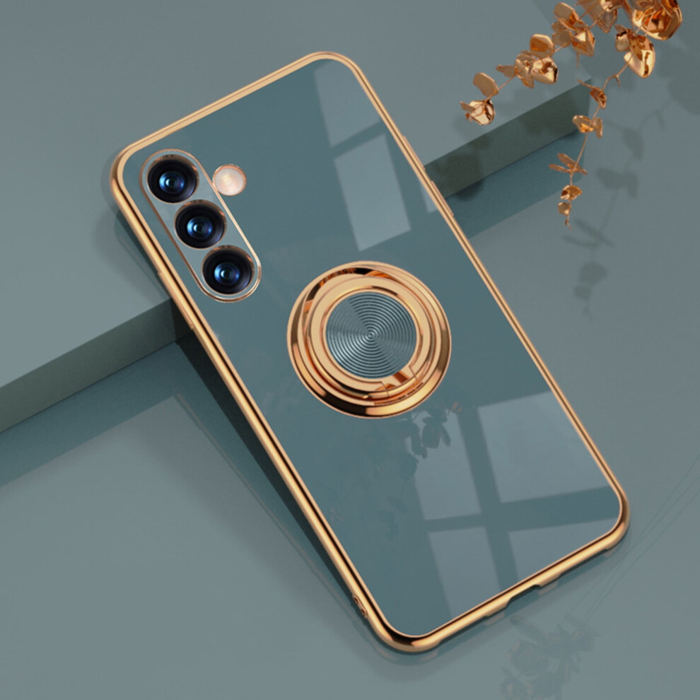 Slim Tpu Case Compatible With Samsung Galaxy A14 5G – Ring Holder & Kickstand, Shock-Absorbing Gray 9448483051811